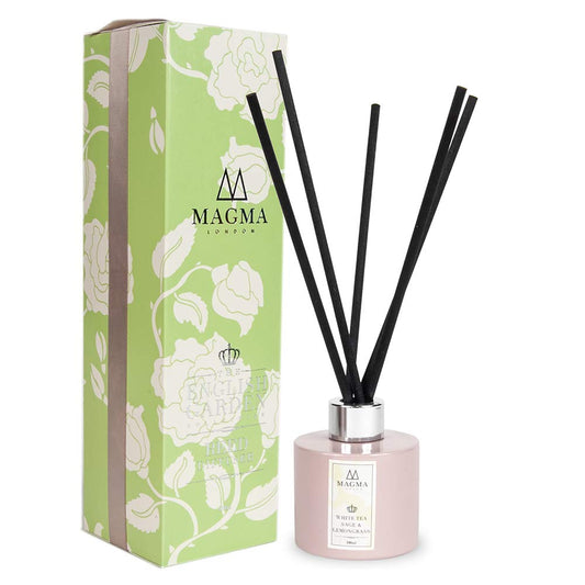 Magma London The English Garden Collection White Tea Sage & Lemongrass Diffuser 100mL