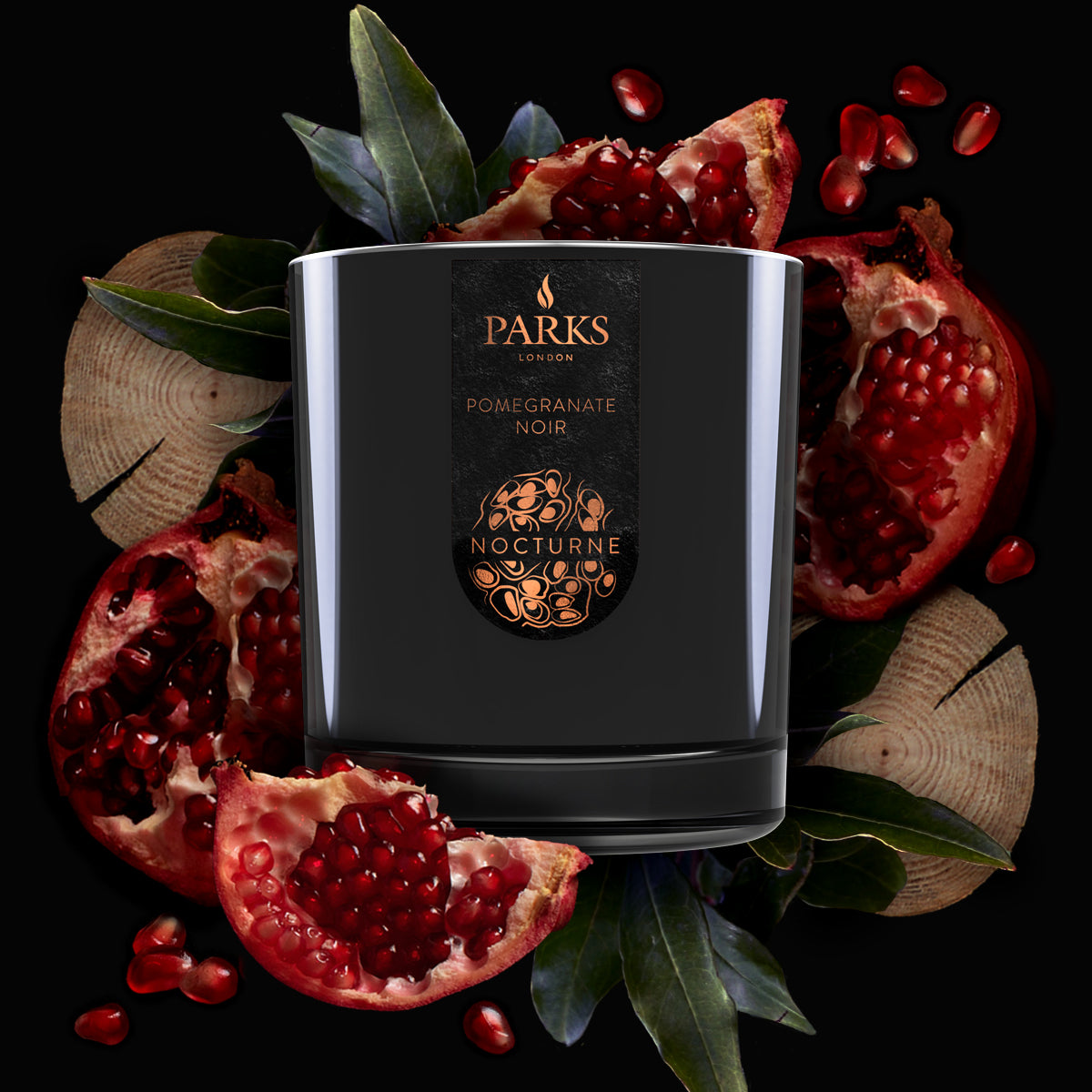 Parks London Nocturne Pomegranate Noir Candle