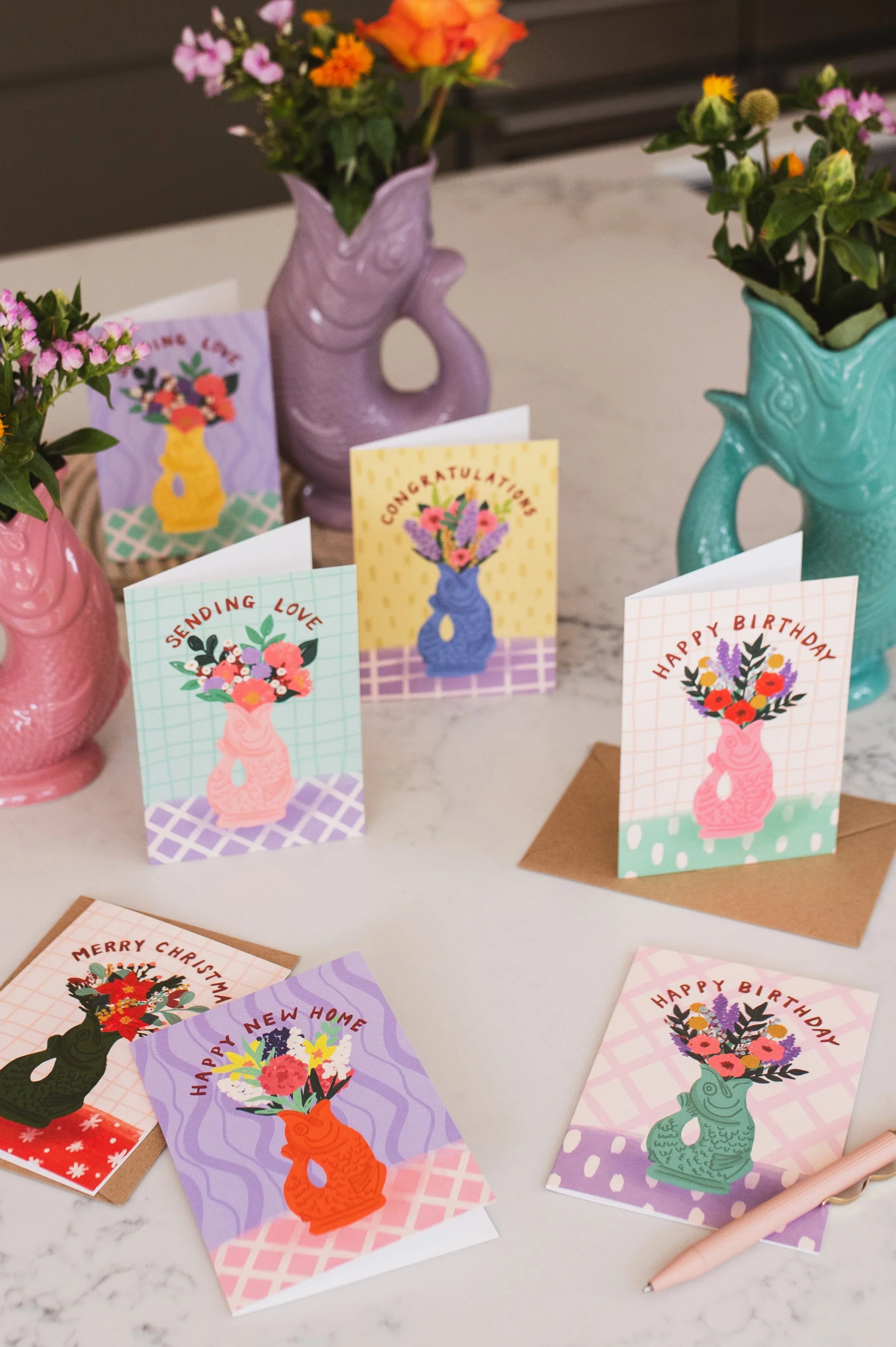 Gluggle Jug Greeting Cards by Jessie Maeve | Illustrated Cards Made in ...