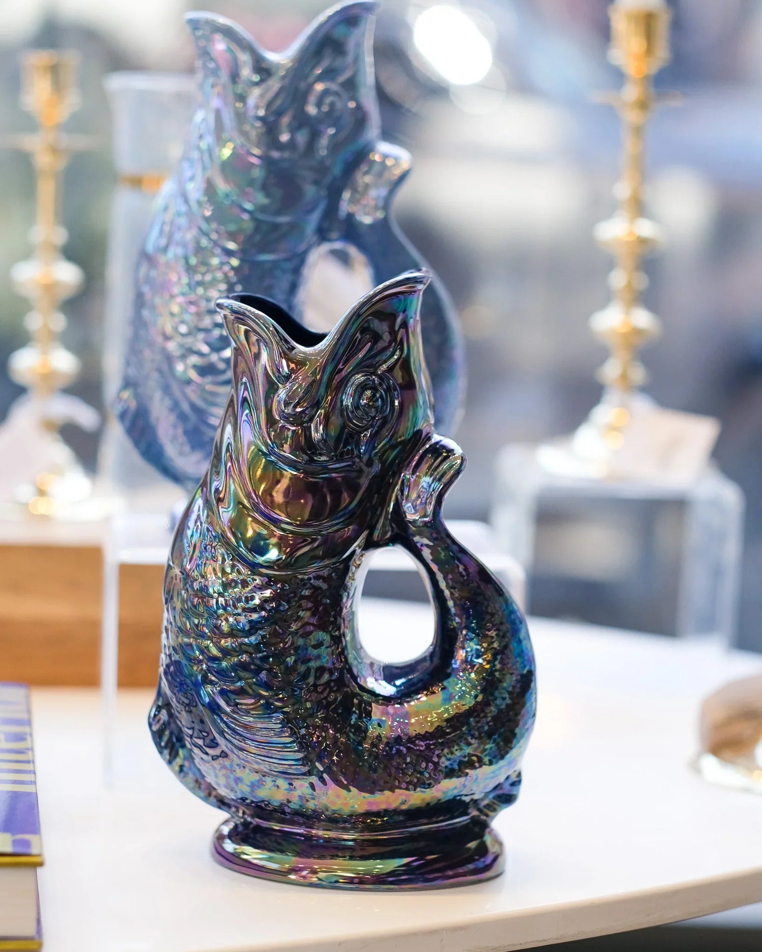 Lustre Gluggle Jugs
