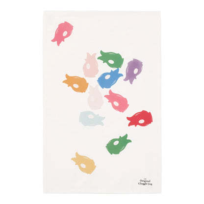 **PRE-ORDER** Flying Gluggles White Tea Towel (B2B)