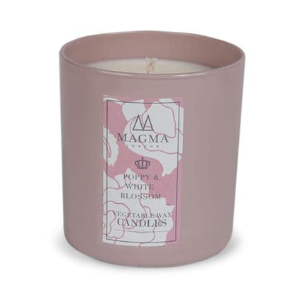 Magma London The English Garden Collection Poppy & White Blossom Candle 380g