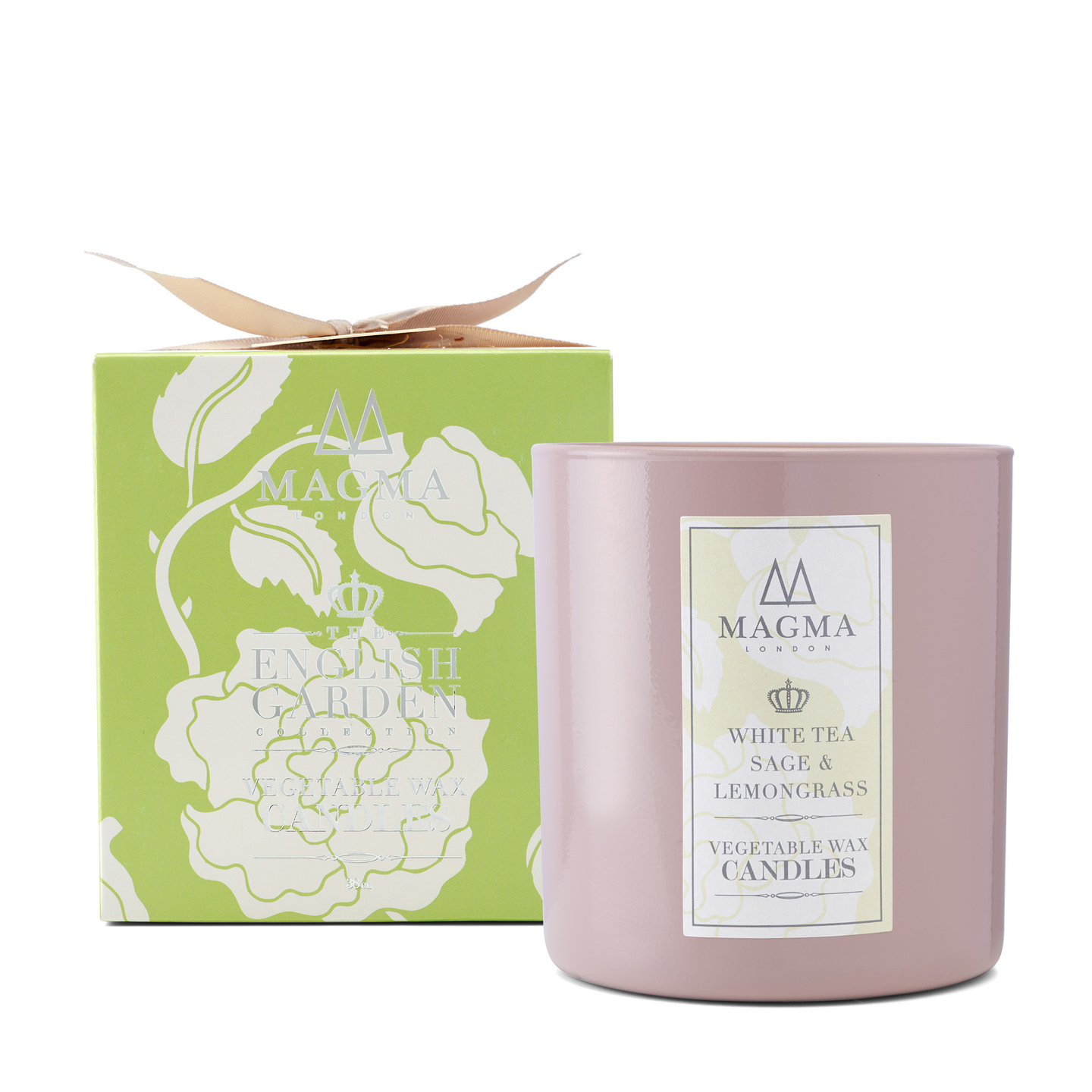 Magma London The English Garden Collection White Tea Sage & Lemongrass Candle 380g