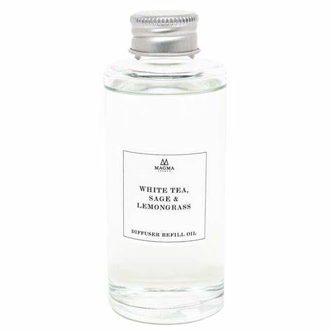 Magma London White Tea, Sage & Lemongrass Diffuser Refill 100mL