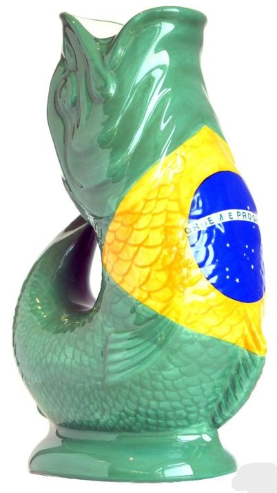Limited Edition Brazil Flag Gluggle Jug