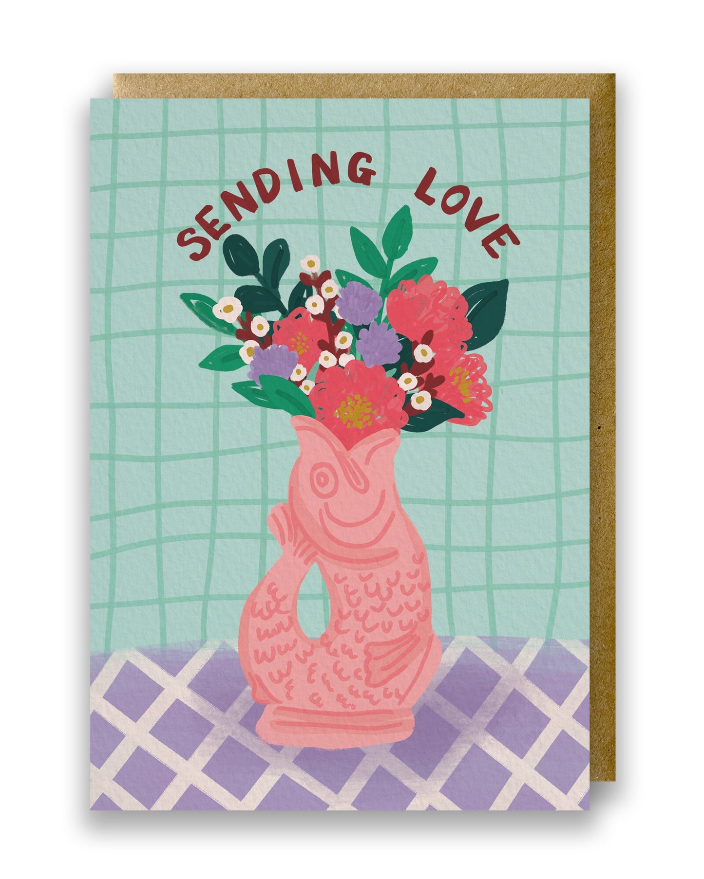 Sending Love Greeting Card