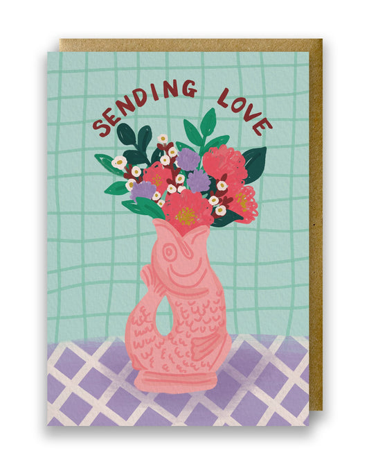 Sending Love Greeting Card