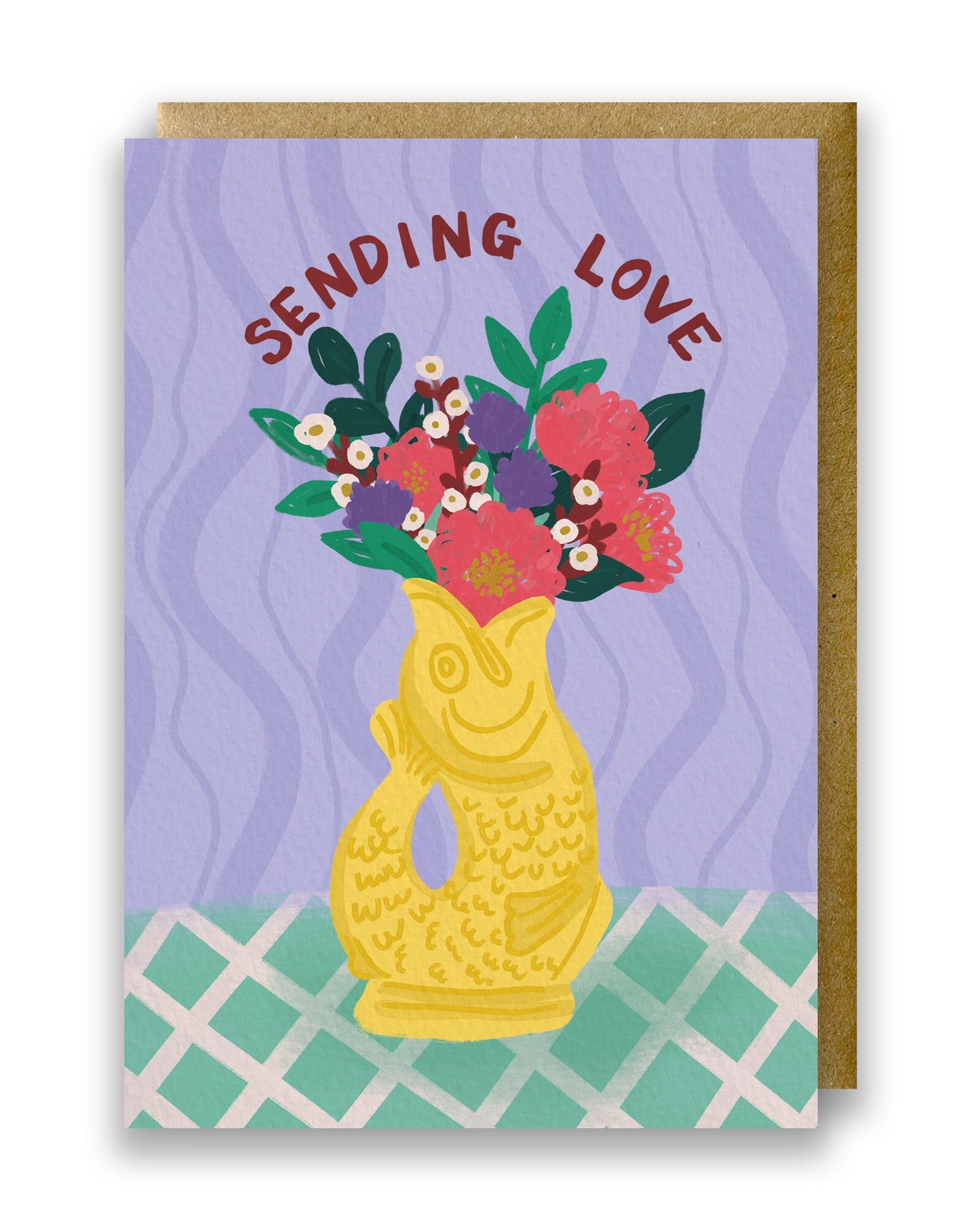 Sending Love Greeting Card